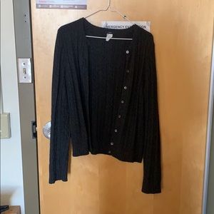 Dark gray cardigan!